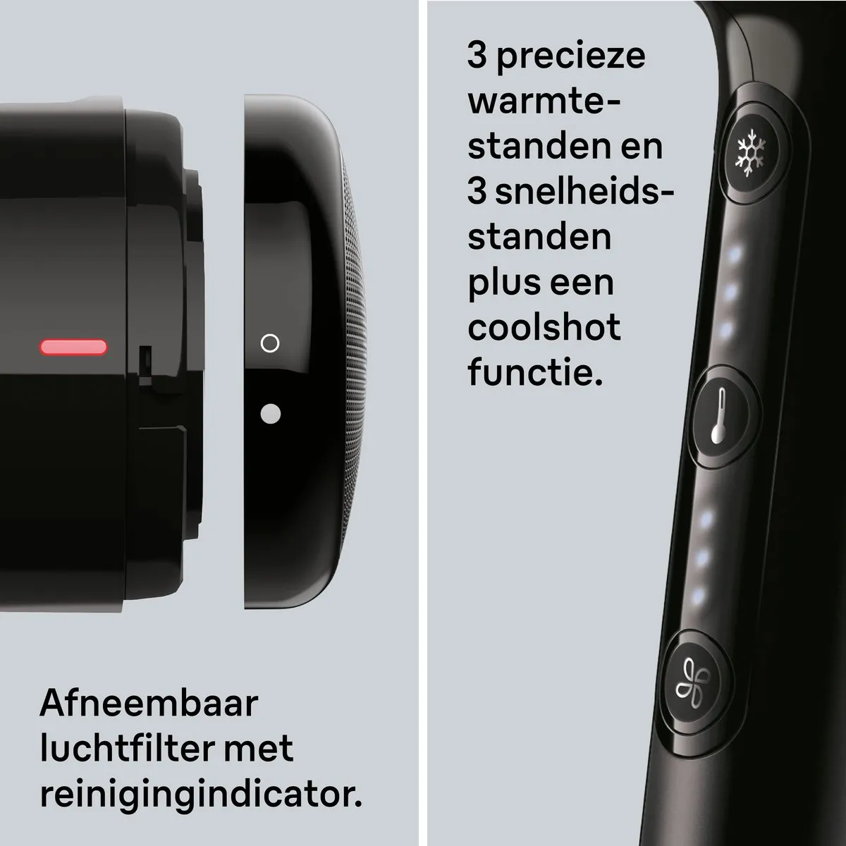 Braun HD4.1 BRHD410E Föhn - 2100W - Mat Zwart