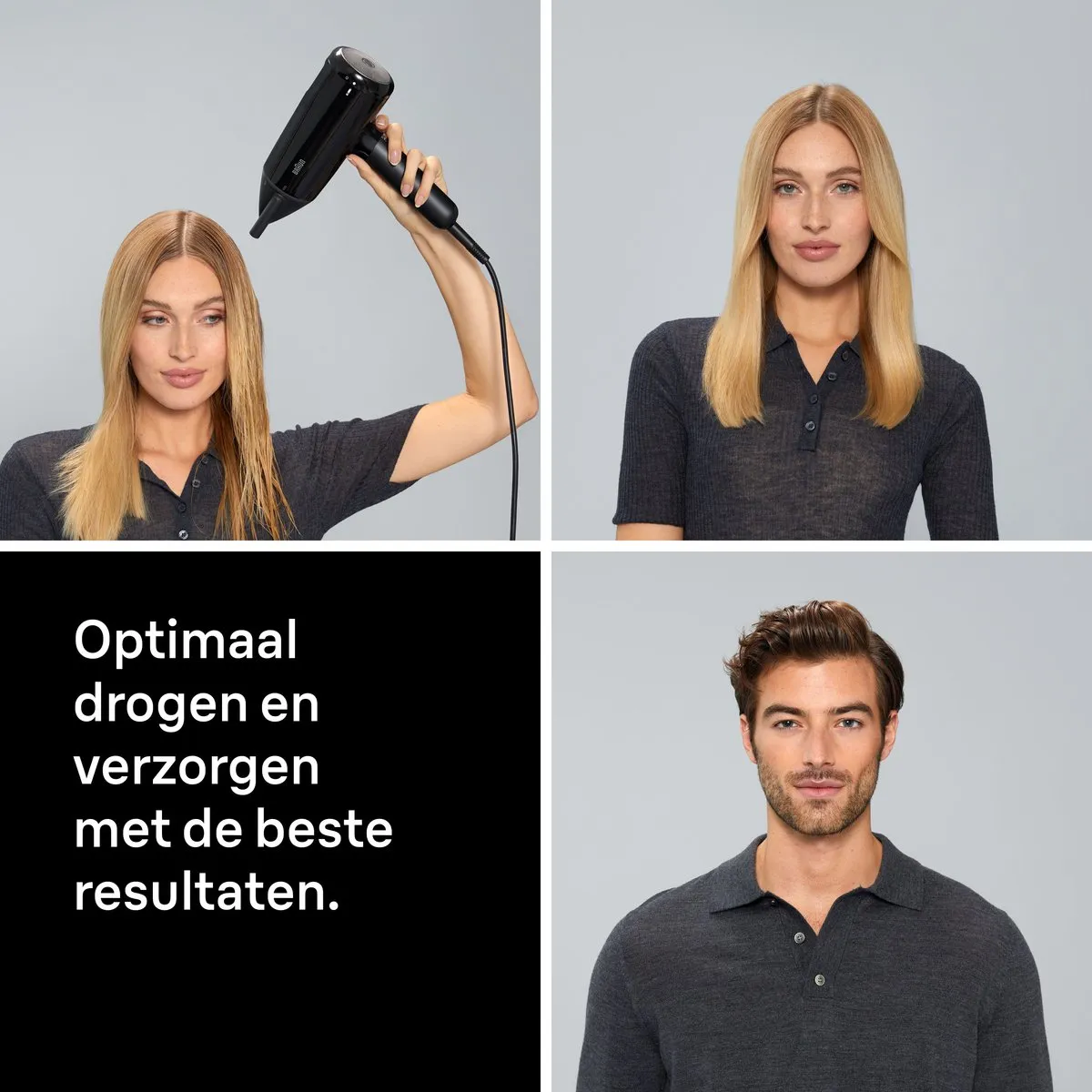 Braun HD4.1 BRHD410E Föhn - 2100W - Mat Zwart - afbeelding 6 van 6