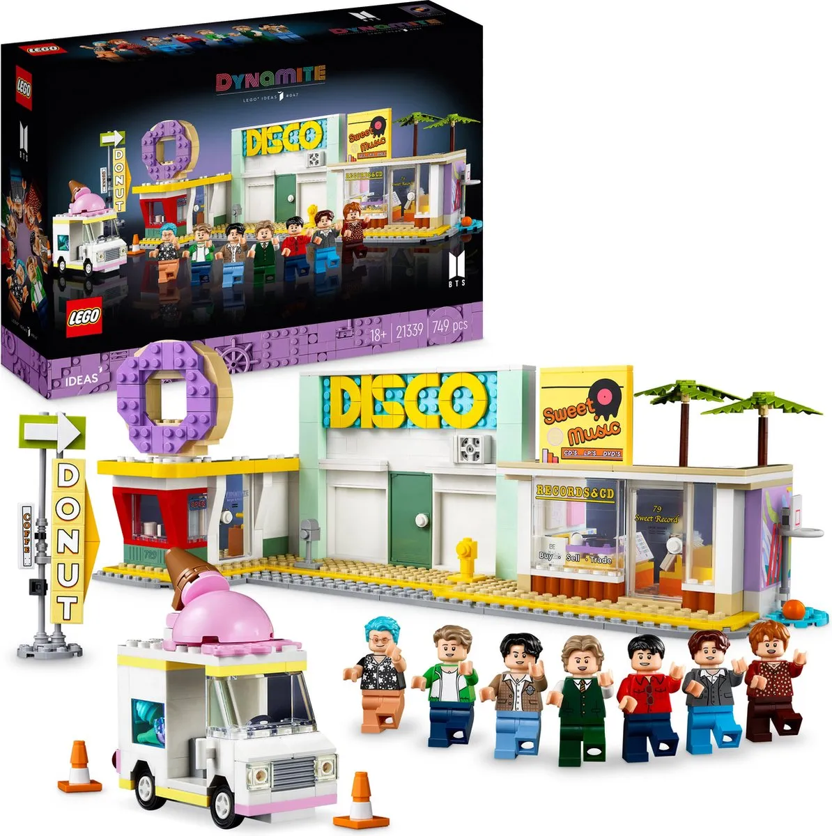 LEGO Ideas BTS Dynamite Set 21339 - 749 Stukken - Meerkleurig - afbeelding 2 van 6