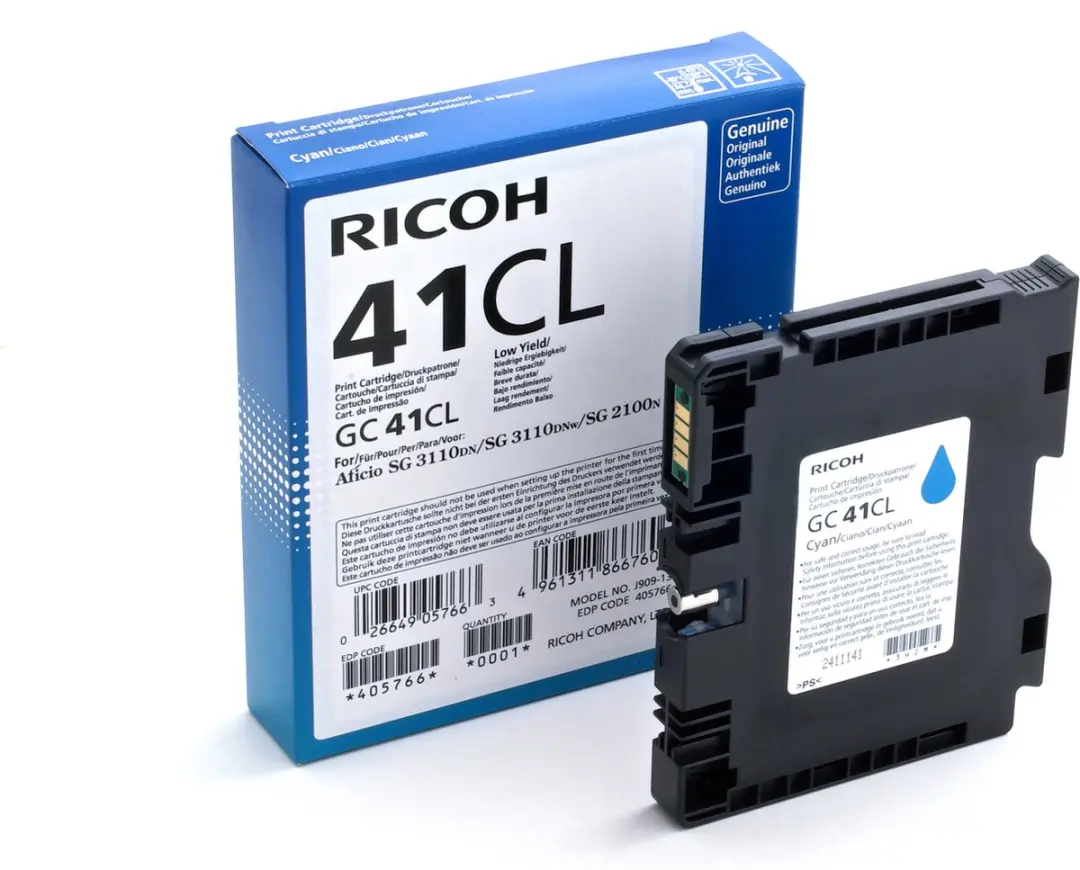 Ricoh 405766 Cyan Inktcartridge