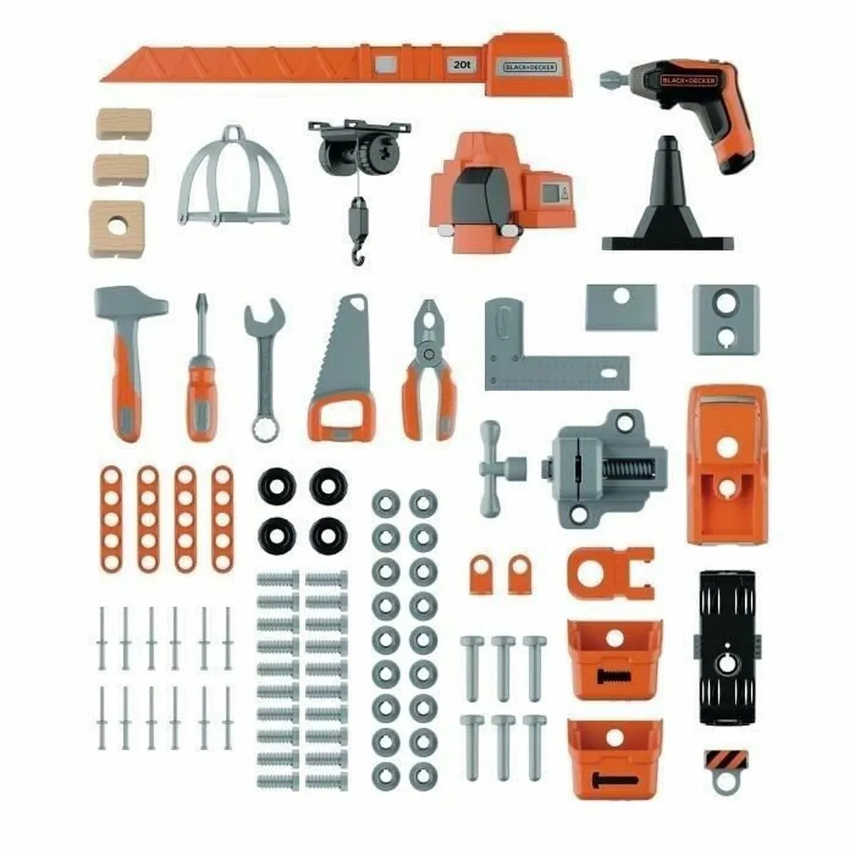 Smoby Black & Decker Speelgoedwerkbank - Multi kleuren - afbeelding 6 van 6