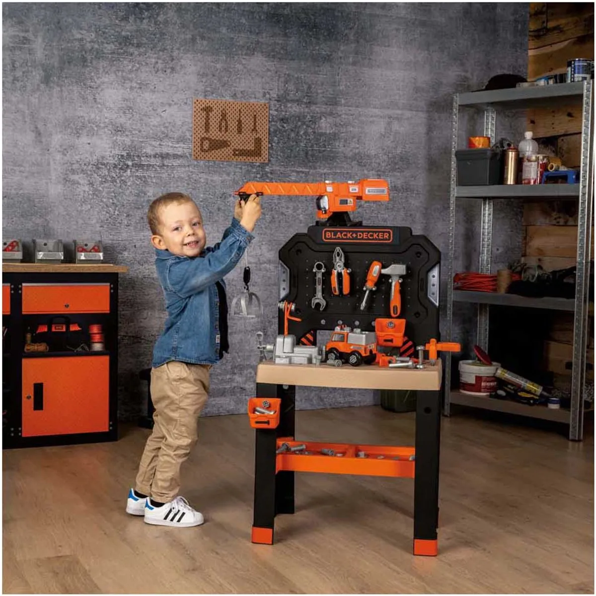 Smoby Black & Decker Speelgoedwerkbank - Multi kleuren
