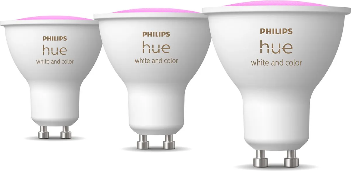 Philips Hue Spot GU10 RGBW - 3 Stuks - 400 Lumen