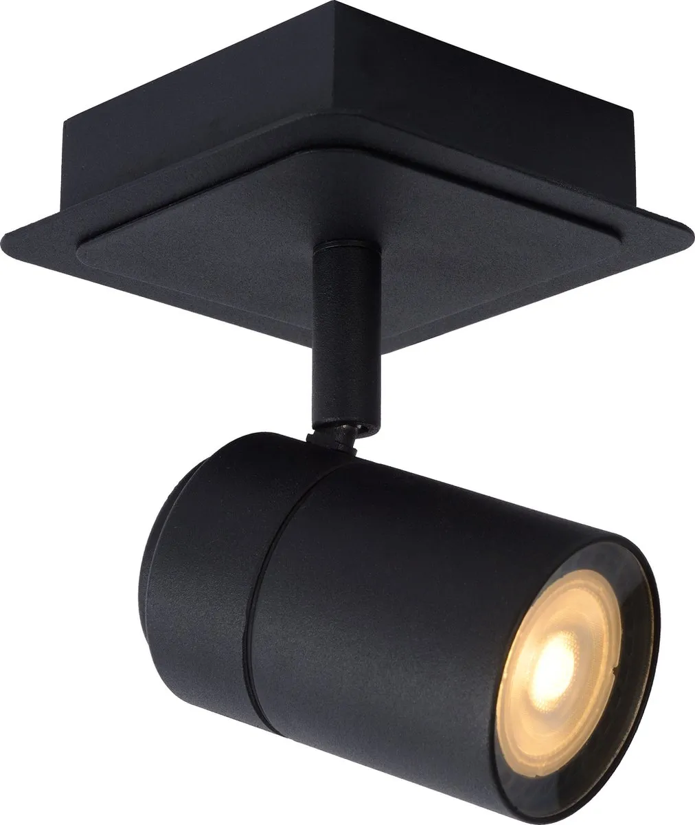 Lucide Lennert Plafondspot LED GU10 5W 3000K - Zwart