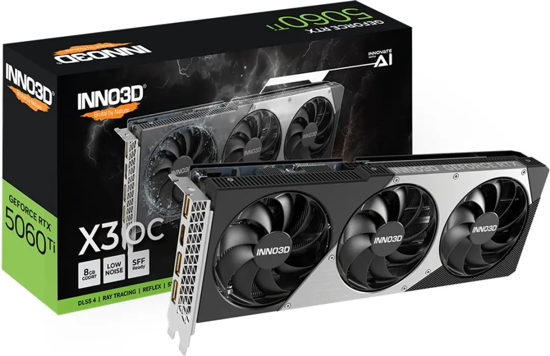INNO3D GeForce RTX 5060 Ti X3 OC Videokaart 8GB GDDR7