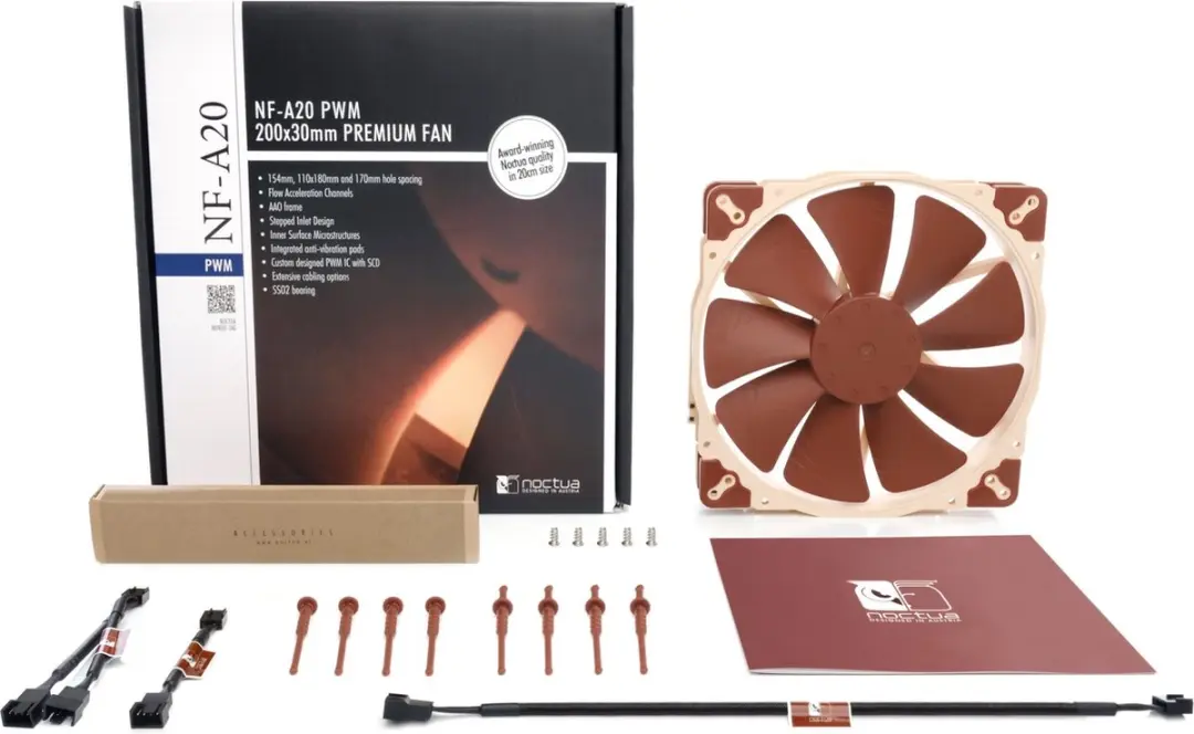 Noctua NF-A20 FLX Ventilator 20cm - Bruin
