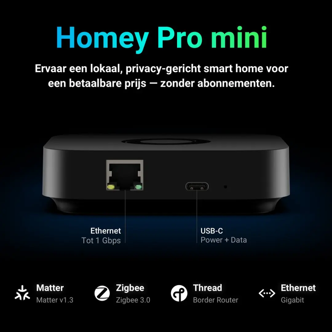 Homey Pro mini HY0034 Smart Home Hub - Zwart