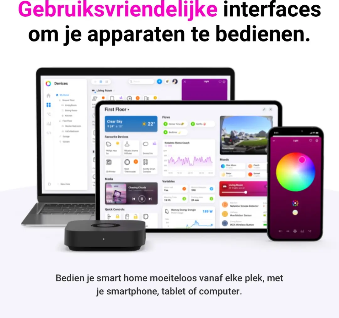 Homey Pro mini HY0034 Smart Home Hub - Zwart