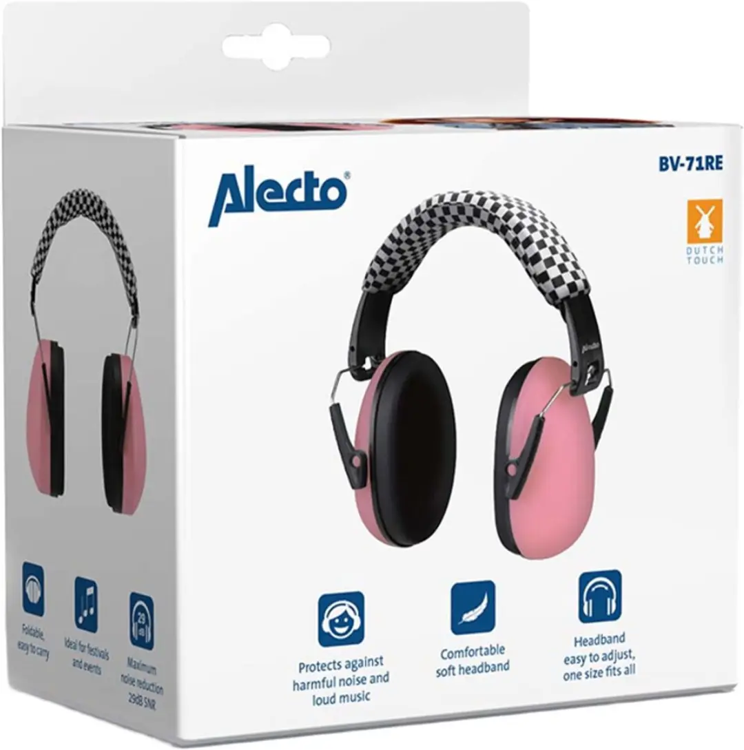 Alecto BV-71 Gehoorbescherming Kinderen - Roze - afbeelding 6 van 6
