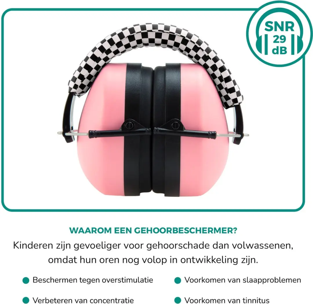Alecto BV-71 Gehoorbescherming Kinderen - Roze