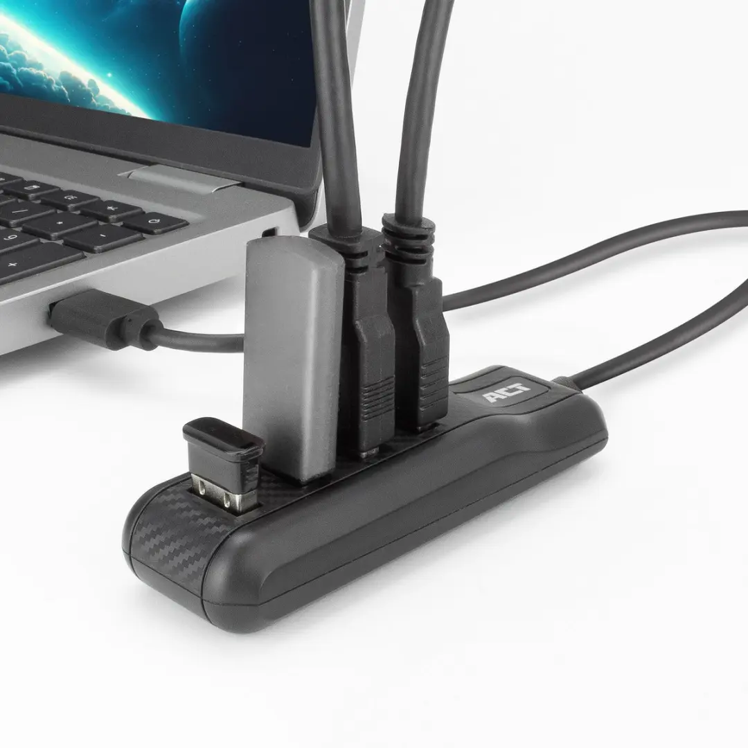 ACT AC6320 USB 3.0 Hub - 4 Poorten Zwart - afbeelding 6 van 6