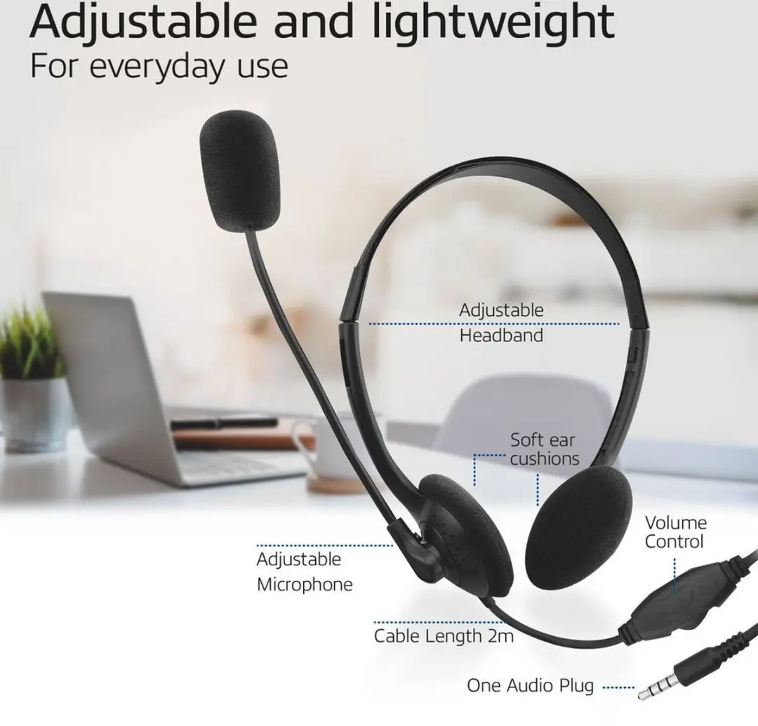 ACT Headset AC9330 - Zwart