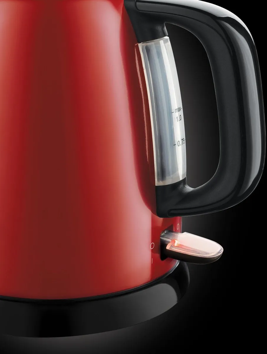 Russell Hobbs 24992-70 Mini Waterkoker 1L - 2400W - Rood