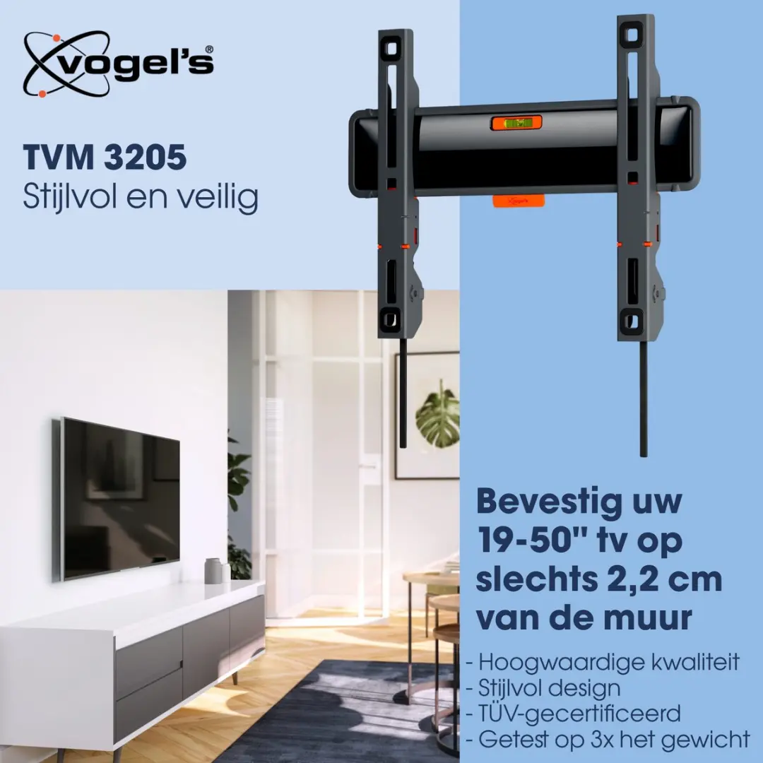 Vogel's COMFORT TVM 3205 TV-Beugel - 19-50" - 30kg - Zwart
