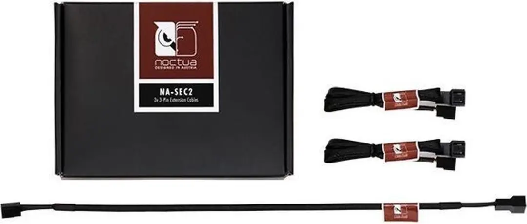Noctua NA-SEC2 Verlengkabel - 3-Pin - Zwart