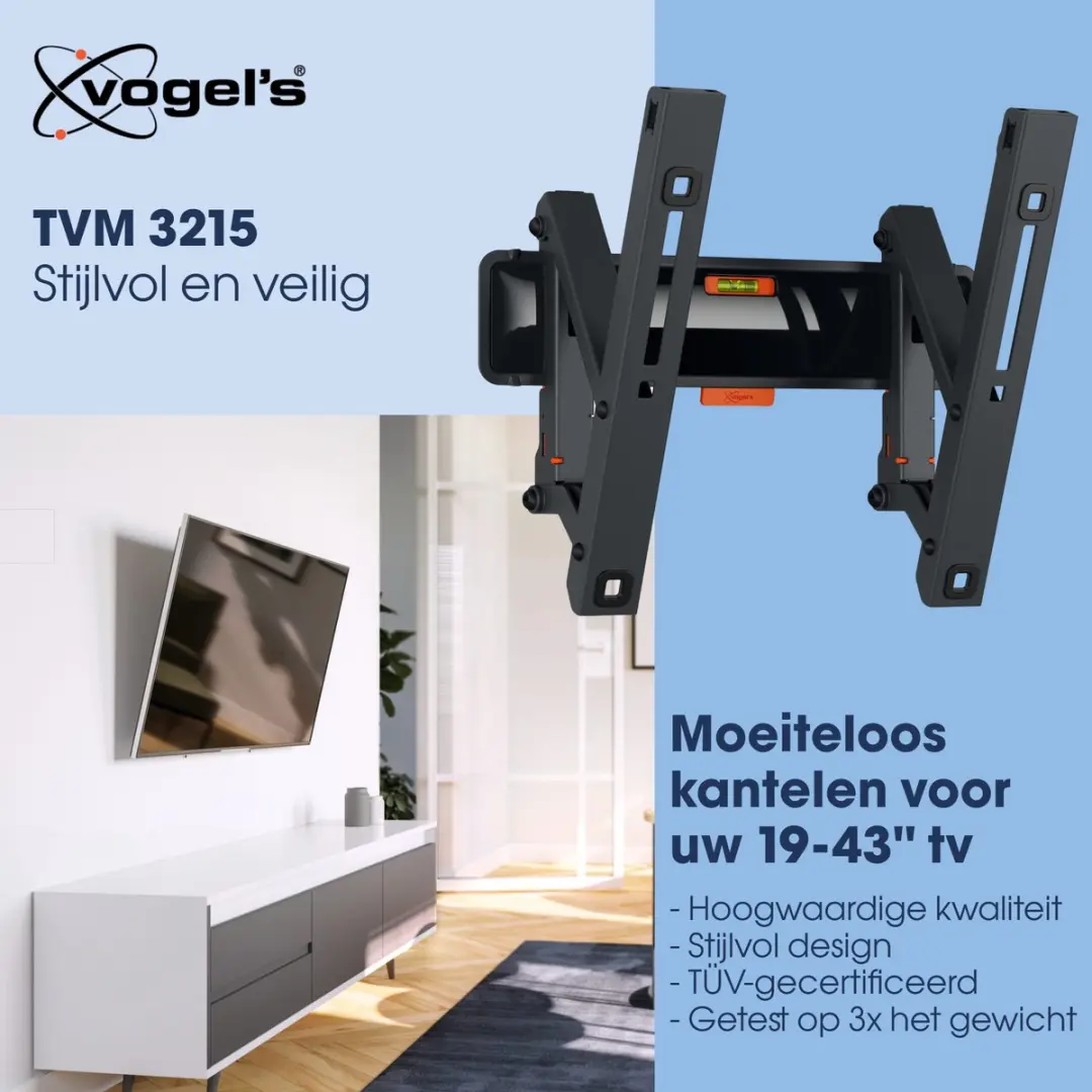 Vogel's COMFORT TVM 3215 Kantelbare TV-Beugel - 19-43" - Zwart