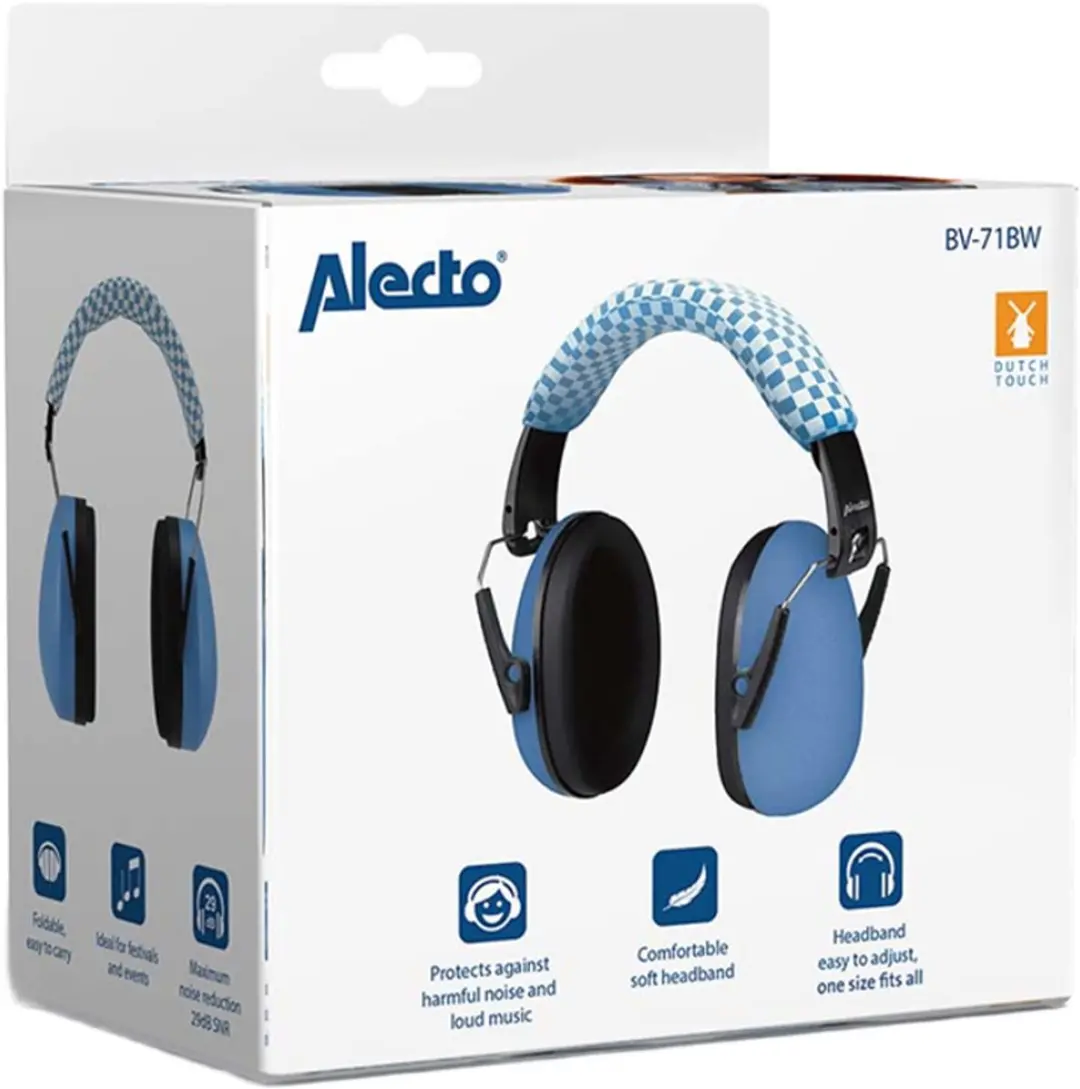 Alecto BV-71 Gehoorbescherming Kinderen - Blauw - afbeelding 6 van 6