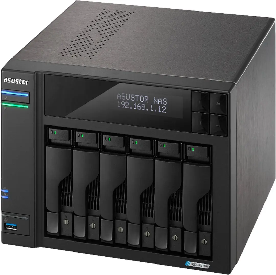 Asustor Lockerstor 6 Gen2 AS6706T NAS - 6 Sloten - Zwart - afbeelding 6 van 6
