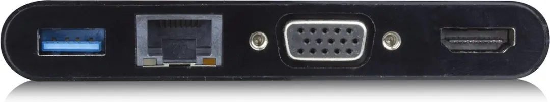 ACT USB-C Multi Dock AC7330 - 4K HDMI/VGA - Ethernet - USB-A - Zwart