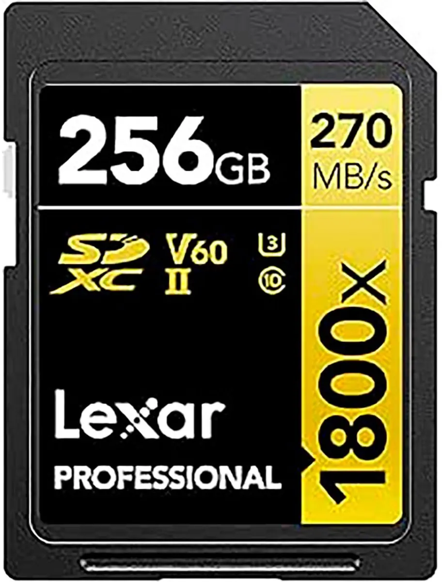 Lexar SD Pro Gold Series UHS-II 1800x 256GB