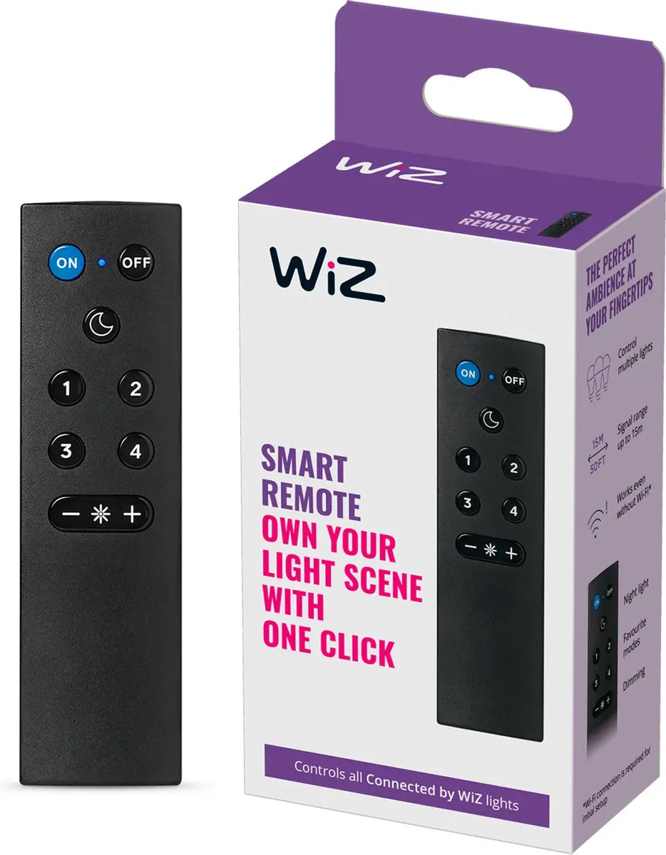 WiZ Afstandsbediening Zwart