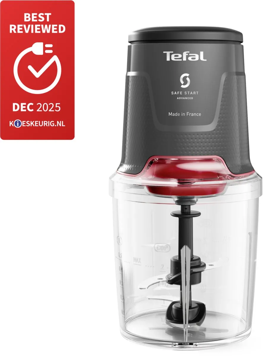 Tefal Easy Press MQ740H Hakmolen - 500W - 4 Messen - Zwart