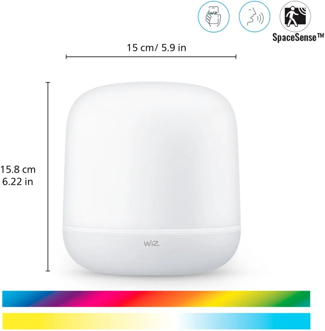 WiZ Hero Tafellamp - Wit Licht 6500K - Wi-Fi Slimme LED