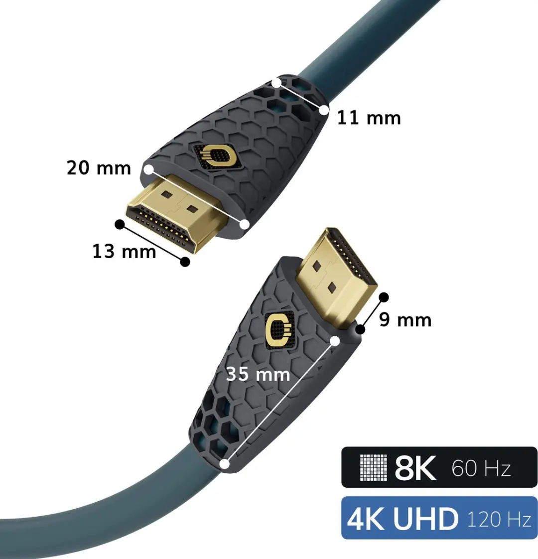 Oehlbach 2.1 FLEX EVOLUTION HDMI Kabel 1,5m - 4K 120Hz/8K 60Hz - Blauw