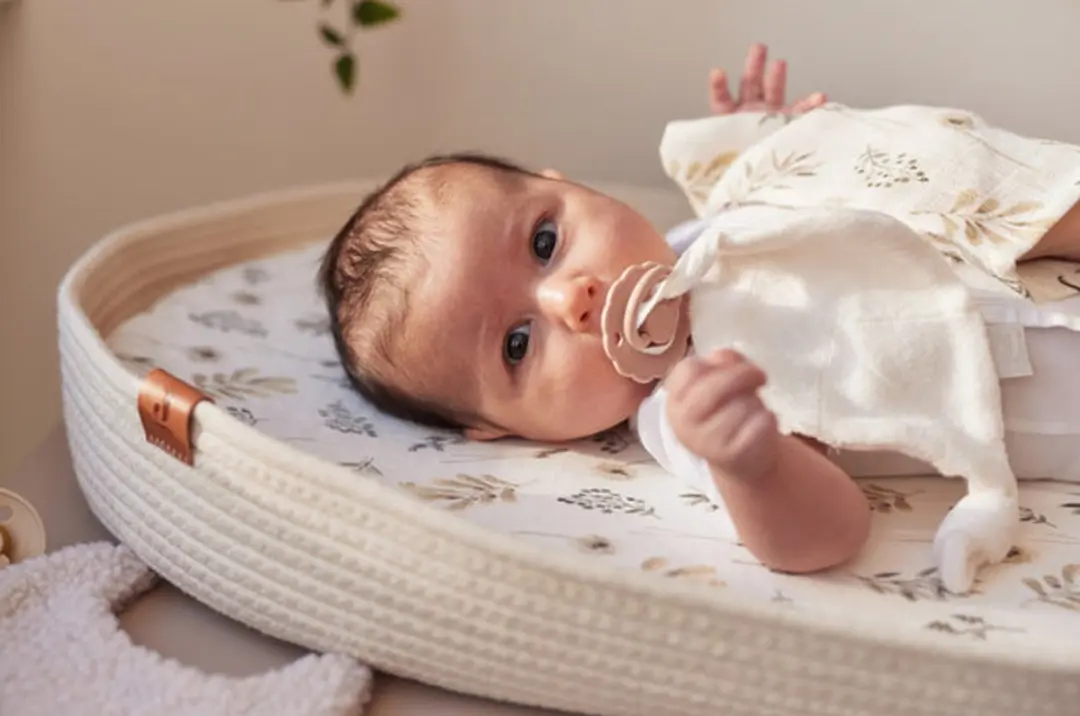 Jollein Speendoekje Ash Green met naam geborduurd