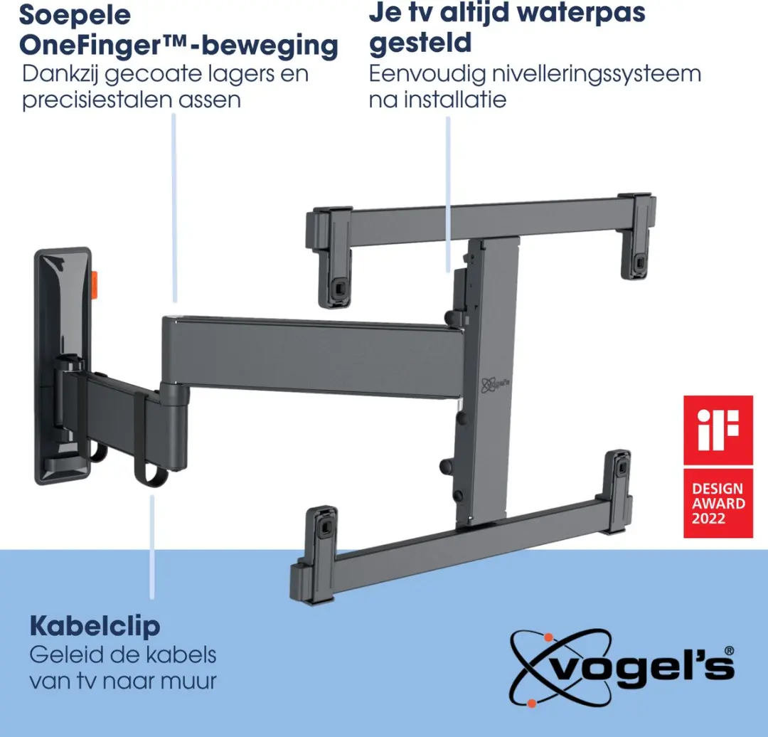 Vogel's COMFORT TVM 3465 TV-Beugel OLED 32-65" - 25kg - VESA 400x400 - Zwart