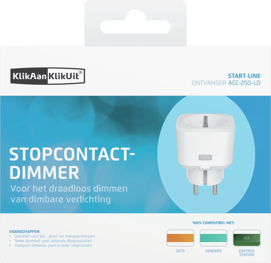 KlikAanKlikUit ACC-250-LD Stopcontactdimmer - Wit