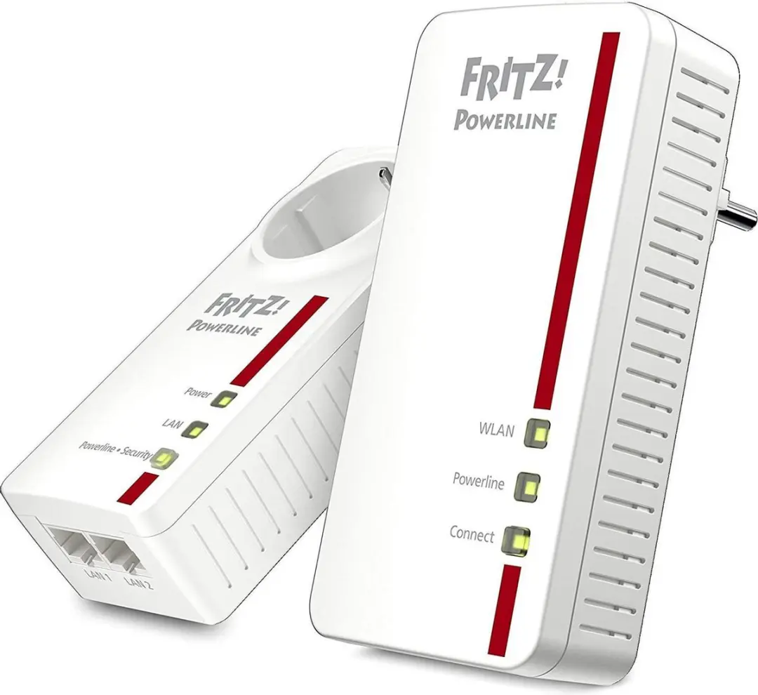 FRITZ! Powerline 1260E/1220E WLAN Set - 1200 Mbps - Wit - afbeelding 6 van 6