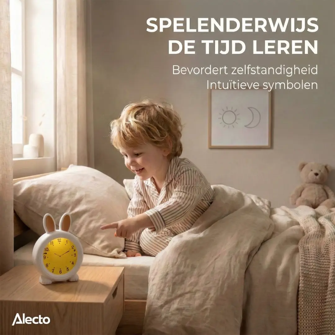 Alecto BC100BUNNY Slaaptrainer Kinderwekker - Bunny