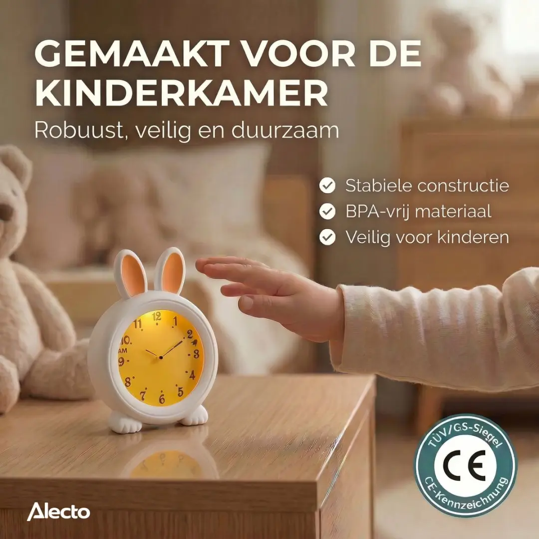 Alecto BC100BUNNY Slaaptrainer Kinderwekker - Bunny
