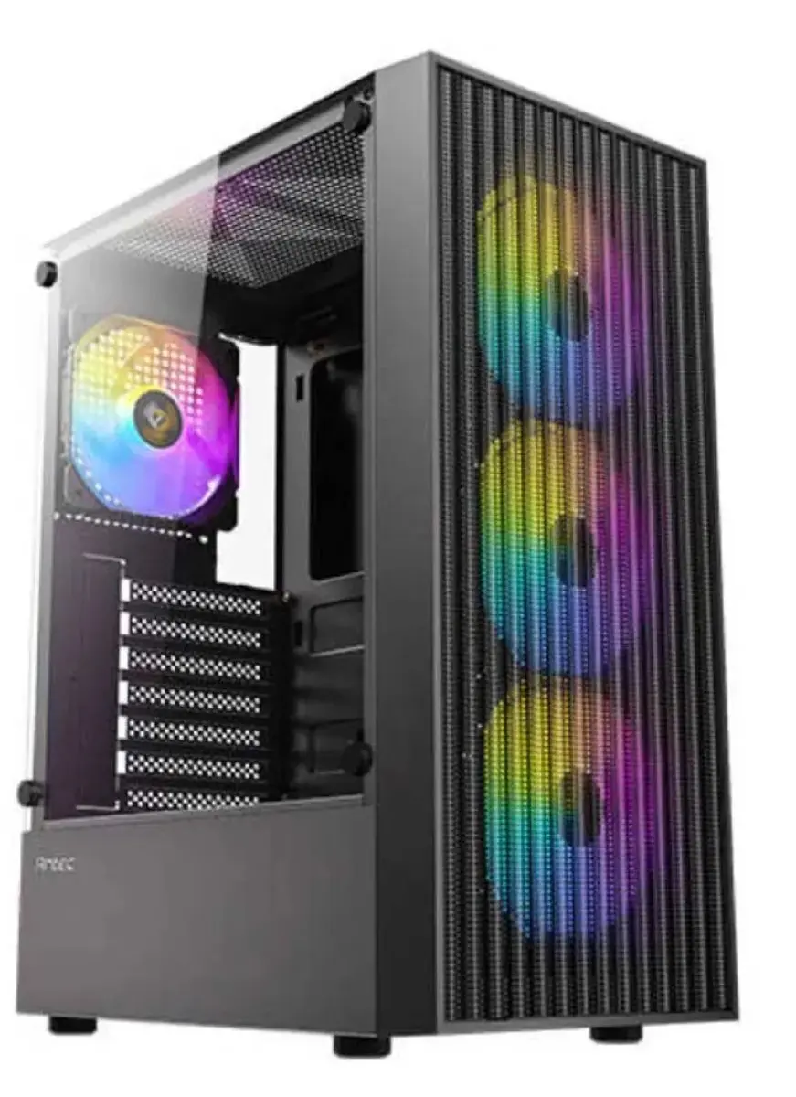 Antec AX27 RGB PC-Case - 2x 2.5" 2x 3.5" - USB 3.0 - Zwart