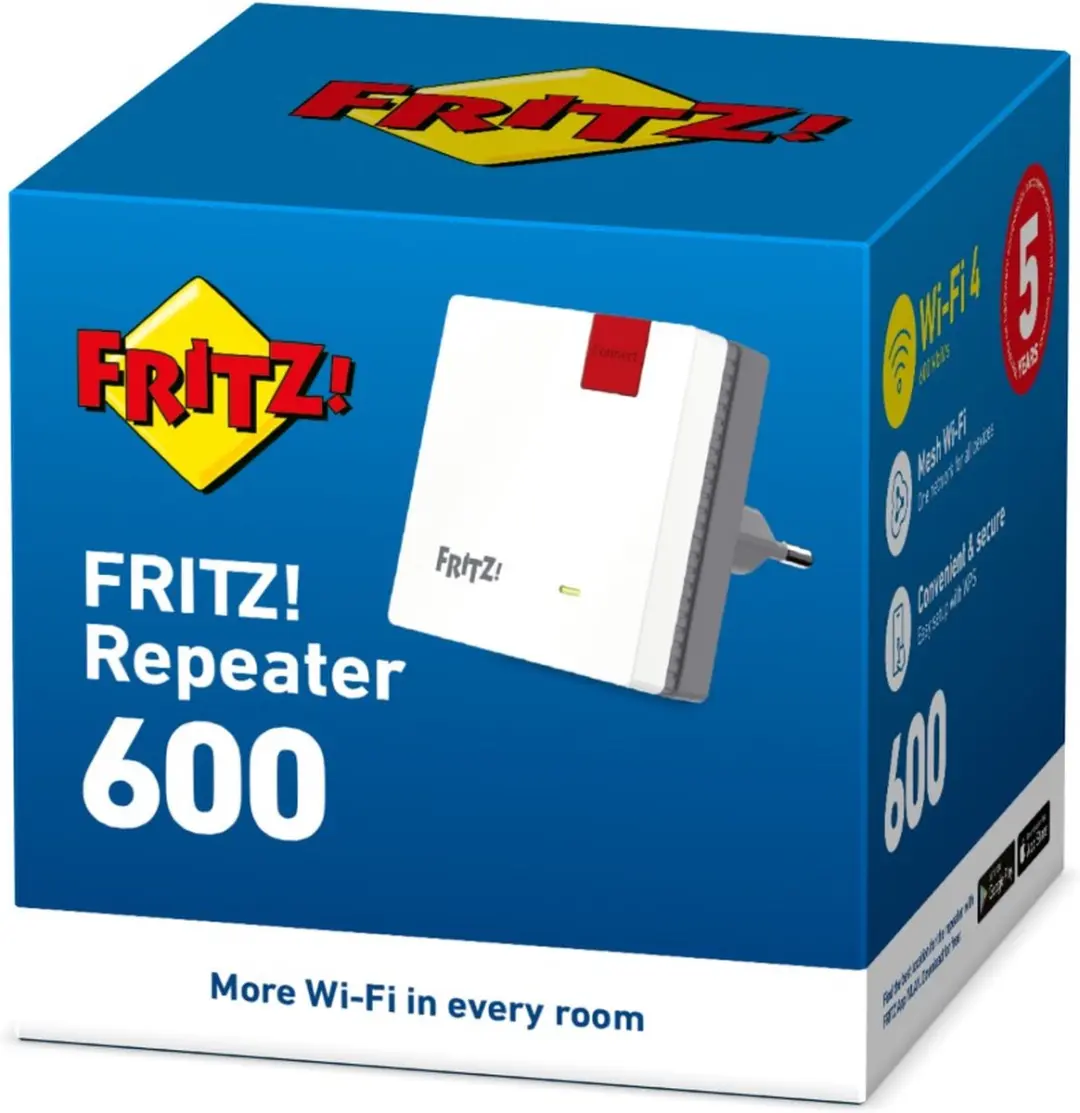 FRITZ! Repeater 600 WiFi 4 - 600 Mbps - Wit - afbeelding 6 van 6