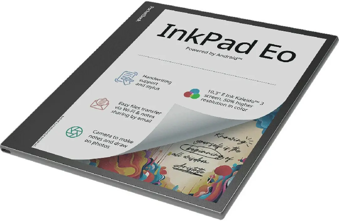 PocketBook InkPad Eo PB1042-M-WW E-Reader - 10.3" Kaleido 3 Kleurenscherm 64GB - Mist Grey