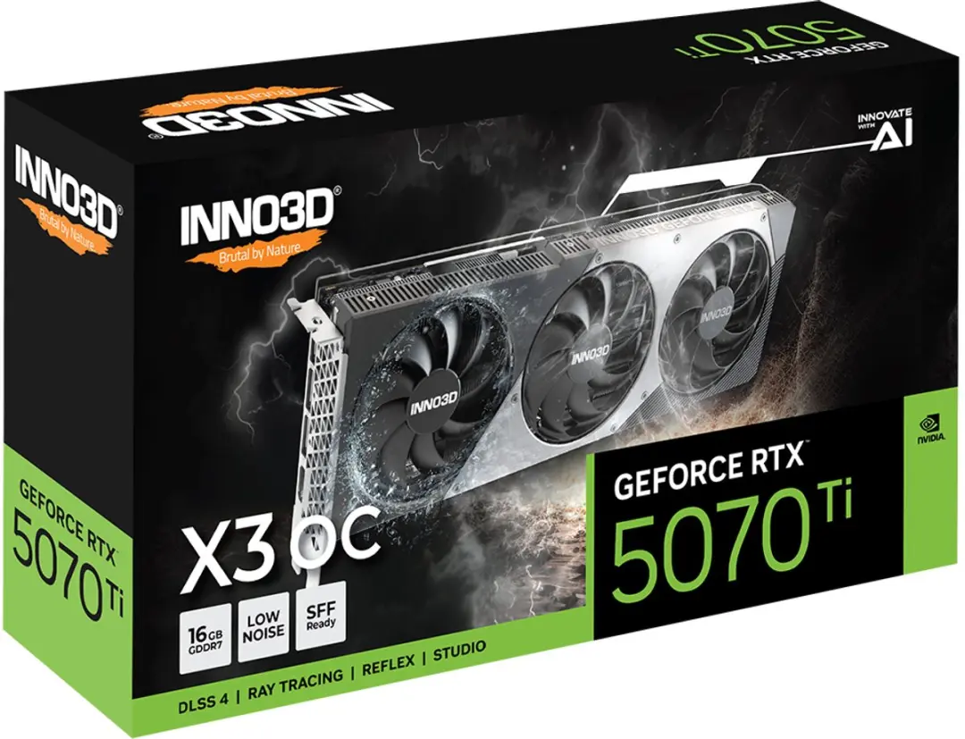 INNO3D GeForce RTX 5070 Ti X3 OC Videokaart 16GB GDDR7