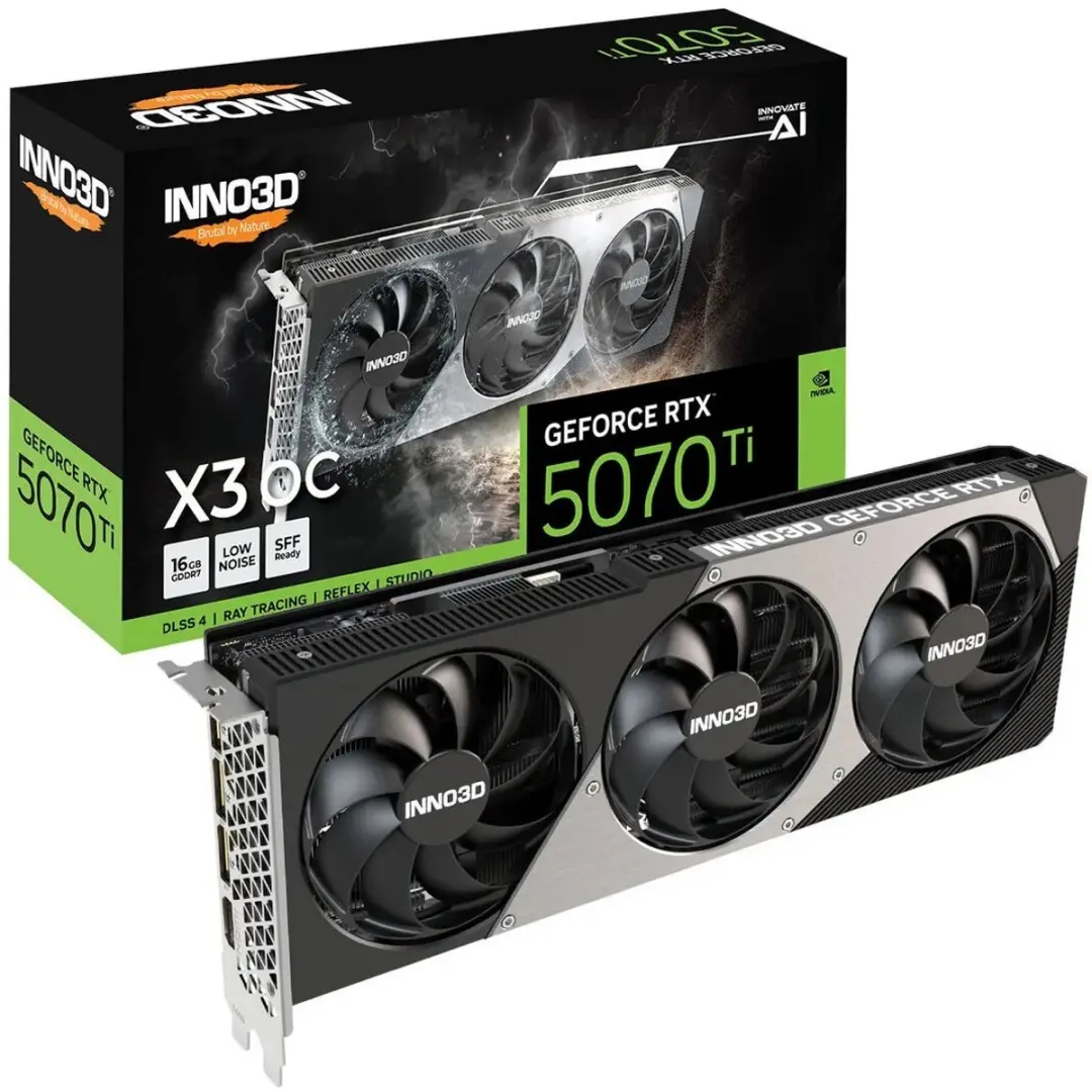 INNO3D GeForce RTX 5070 Ti X3 OC Videokaart 16GB GDDR7