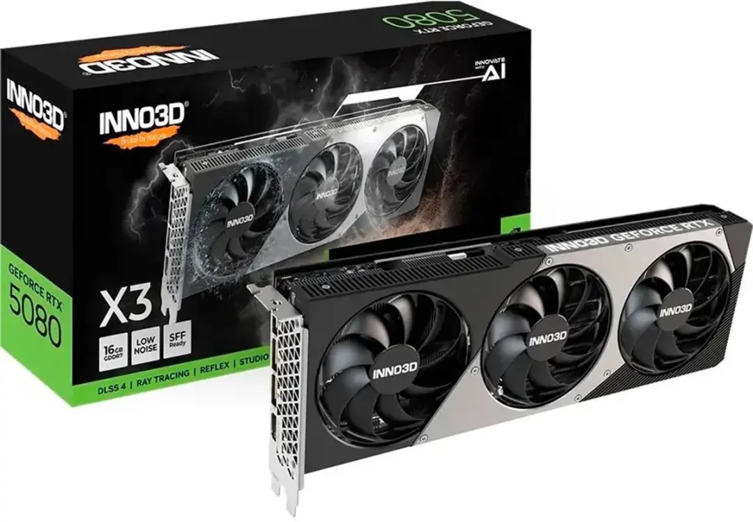 INNO3D GeForce RTX 5080 X3 N50803-16D7 Videokaart - 16GB GDDR7