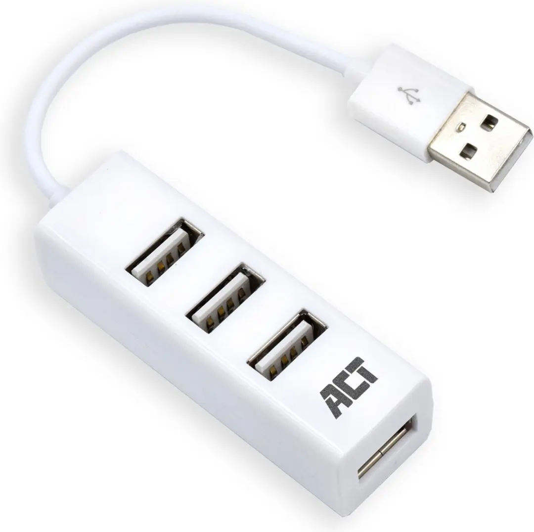 ACT AC6200 USB Splitter 4 Poorten