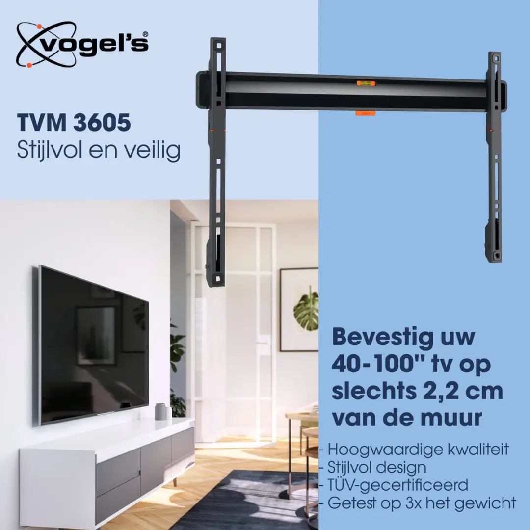 Vogel's COMFORT TVM 3605 TV-Beugel 40-100" - 75kg - Zwart