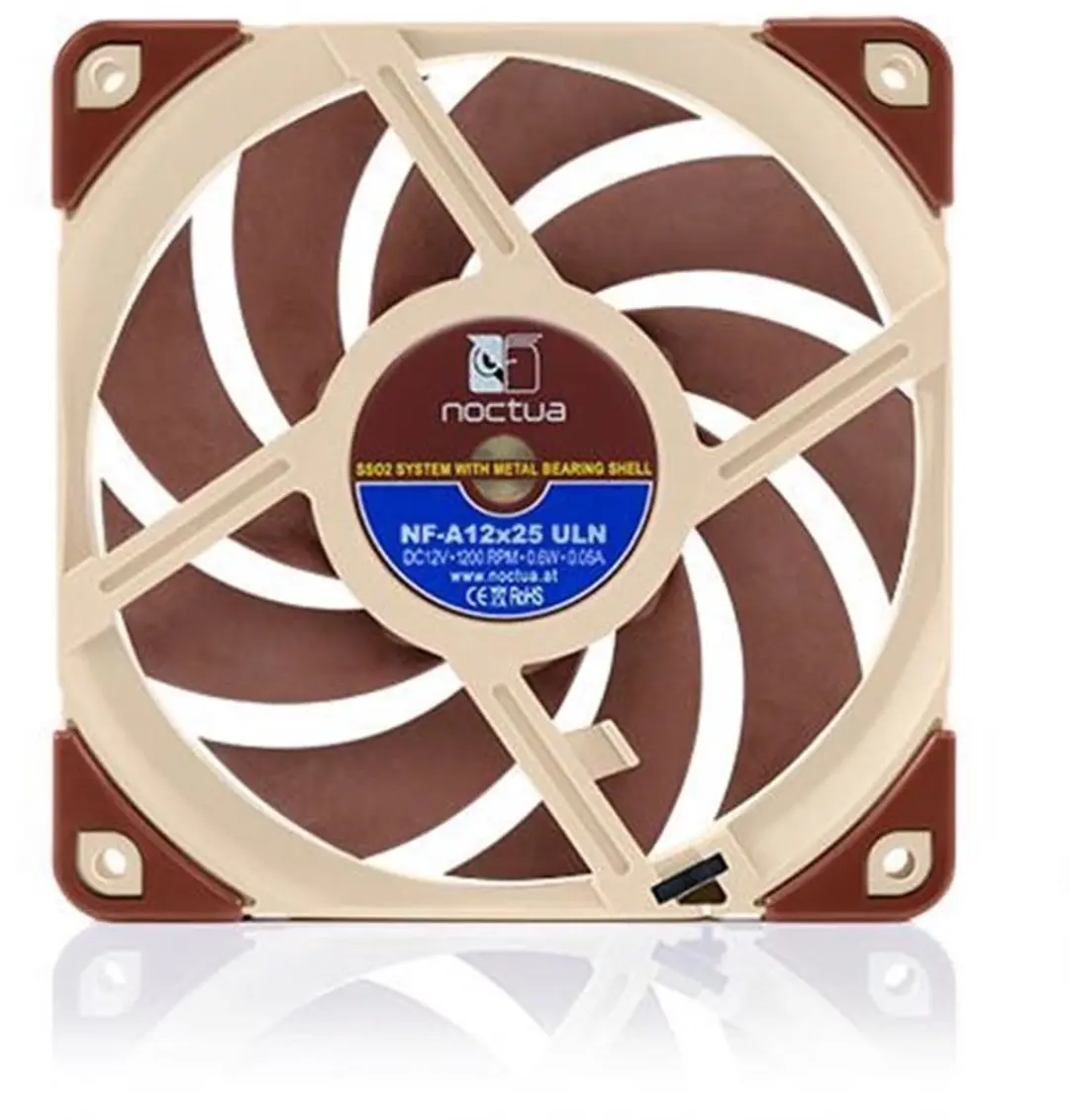 Noctua NF-A12x25 ULN 120mm Ventilator - Beige/Red