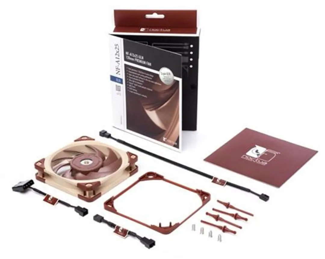 Noctua NF-A12x25 ULN 120mm Ventilator - Beige/Red
