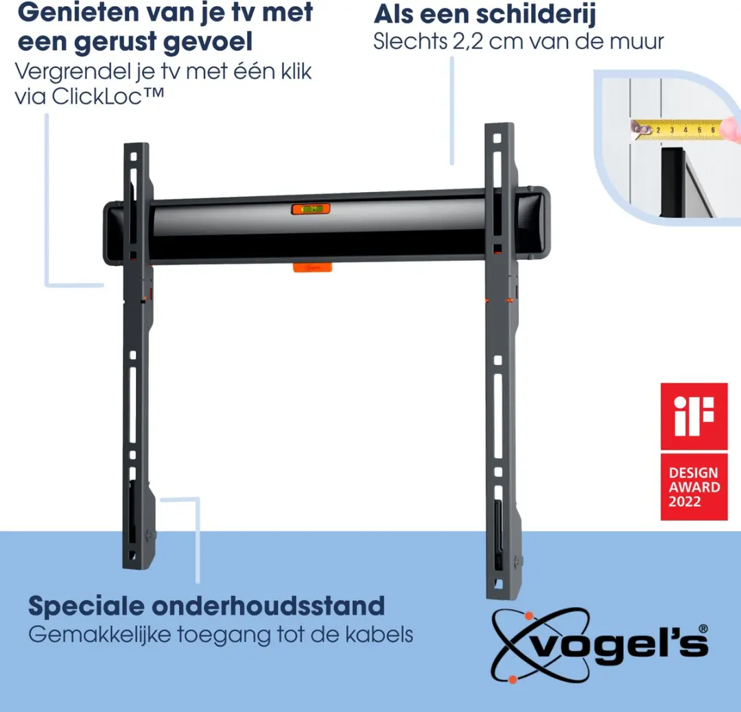 Vogel's COMFORT TVM 3405 TV-Beugel 32-77" - 50kg - Zwart