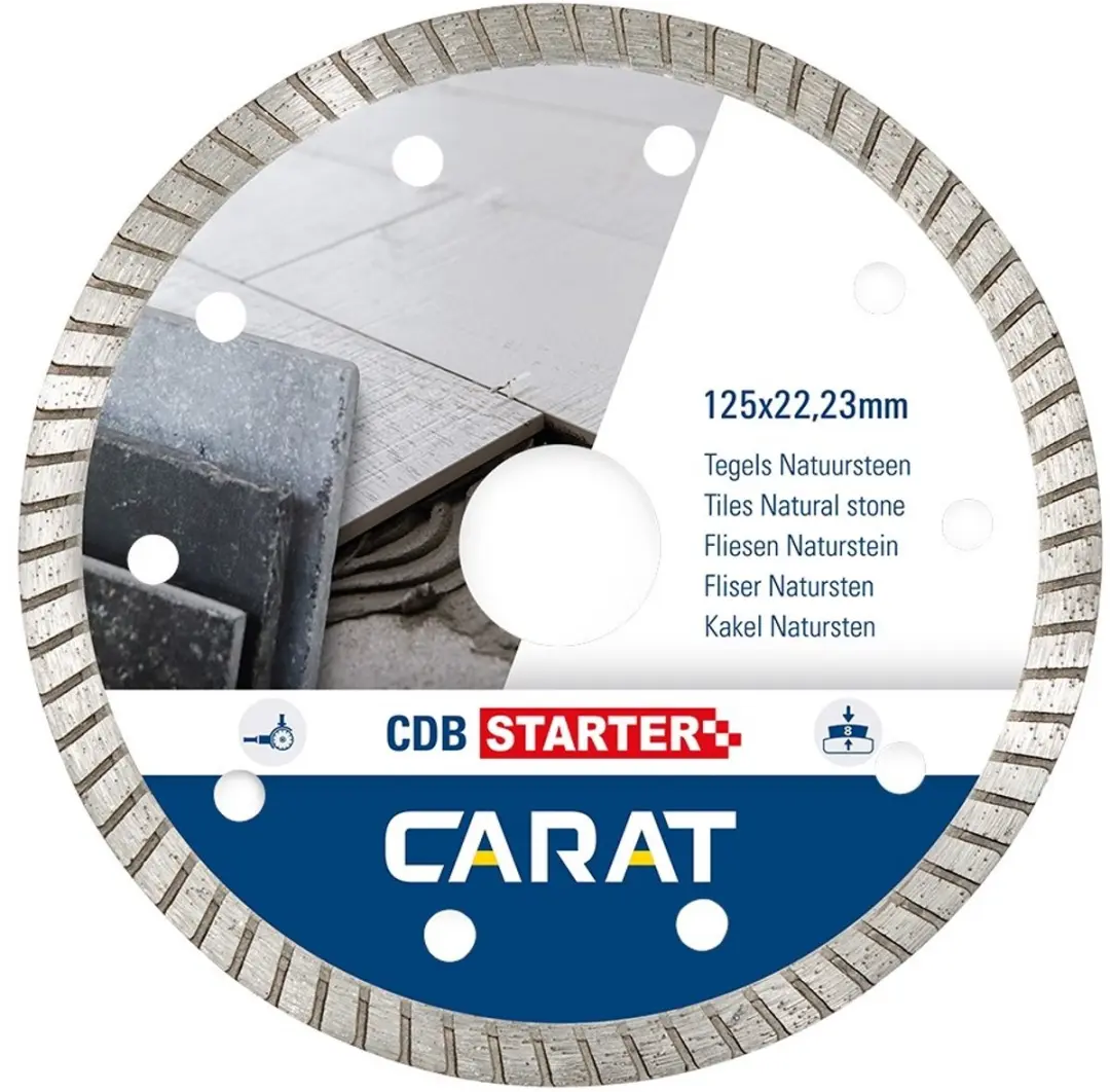 Carat CDB STARTER Diamantschijf Natuursteen 125x22,23mm CDBS125300