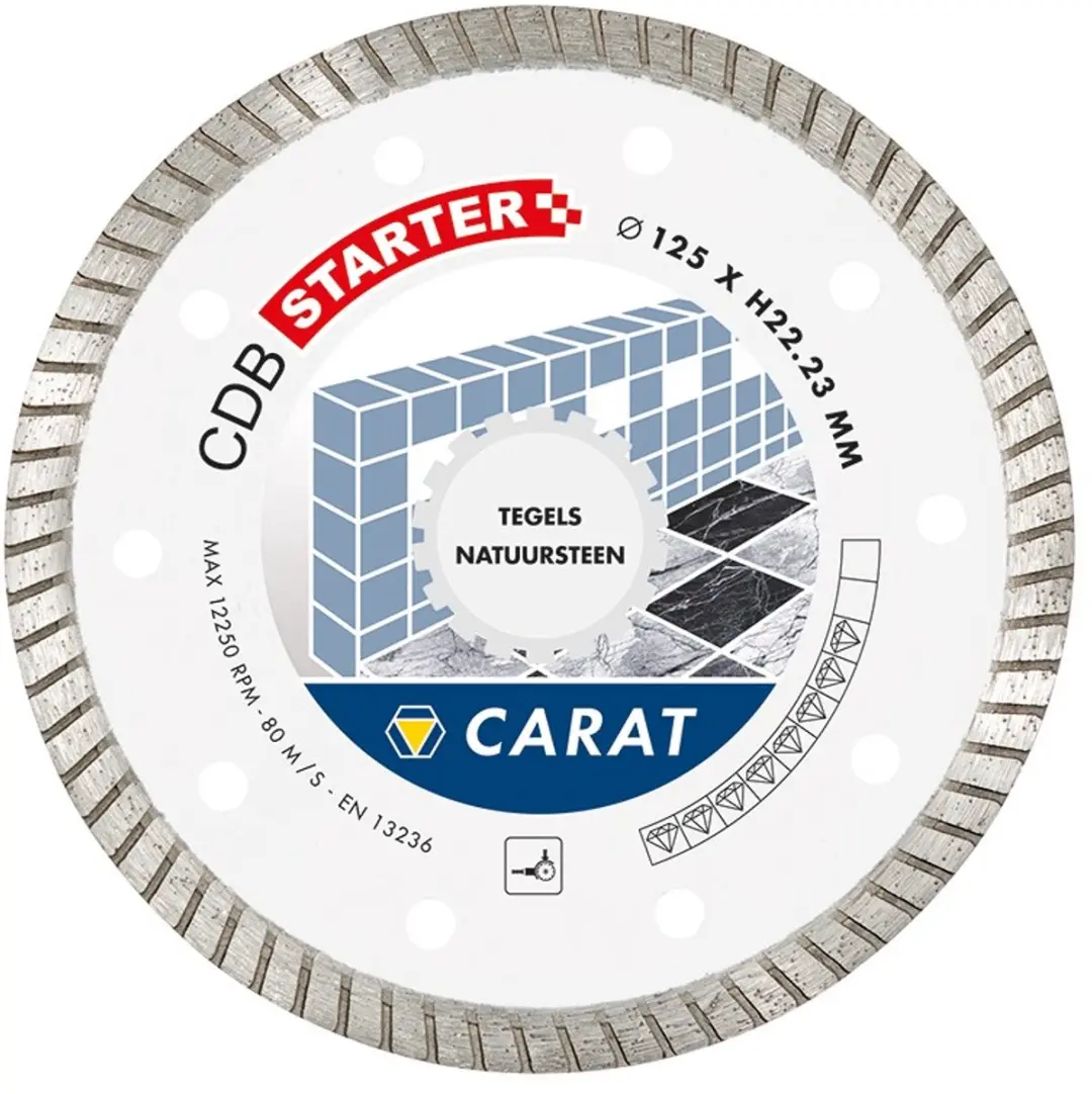 Carat CDB STARTER Diamantschijf Natuursteen 125x22,23mm CDBS125300