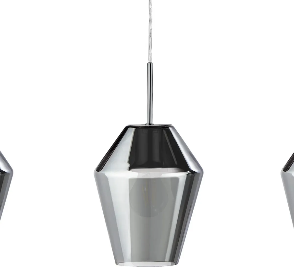 Eglo Murmillo Hanglamp E27 - 3 Lichtpunten - Chroom/Zwart