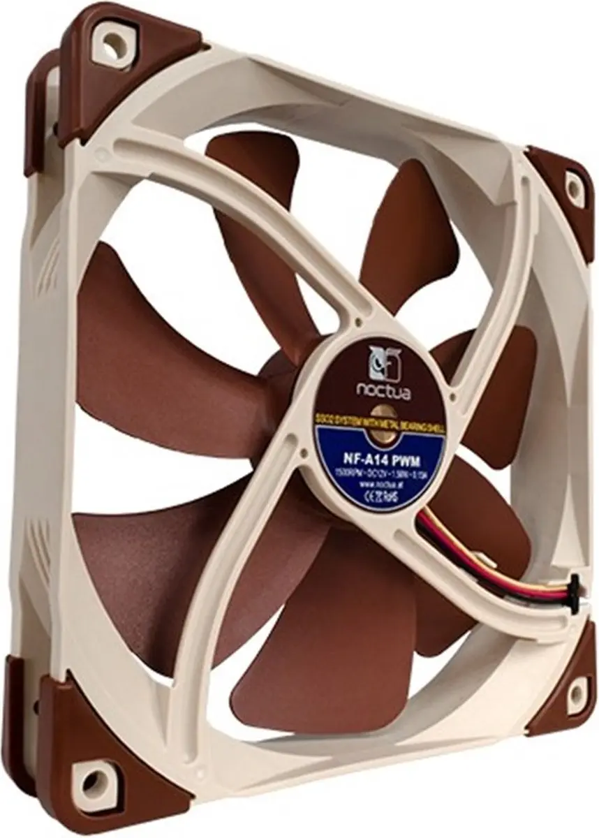 Noctua NF-A14 PWM 140mm Ventilator - Bruin