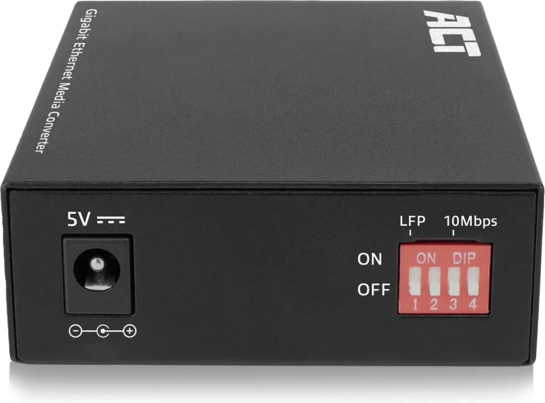 ACT AC4451 Gigabit Ethernet Media Converter - Zwart